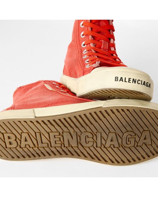Balenciaga Red Paris High Tops for men