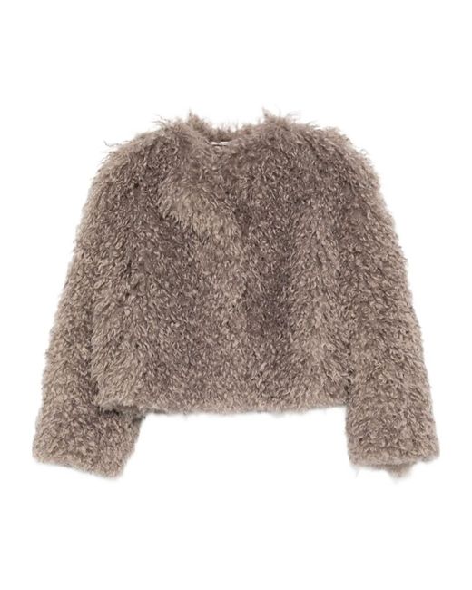 Tagliatore Brown Long-Sleeved Casual Jacket