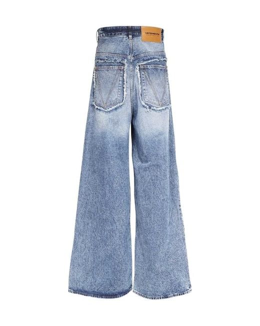Vetements Blue Logo Jeans for men