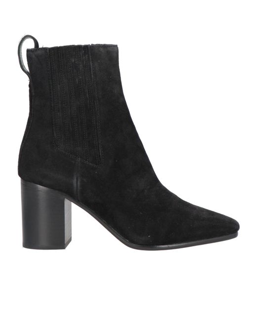 Rag & Bone Black Minimalist Suede Chelsea Boots