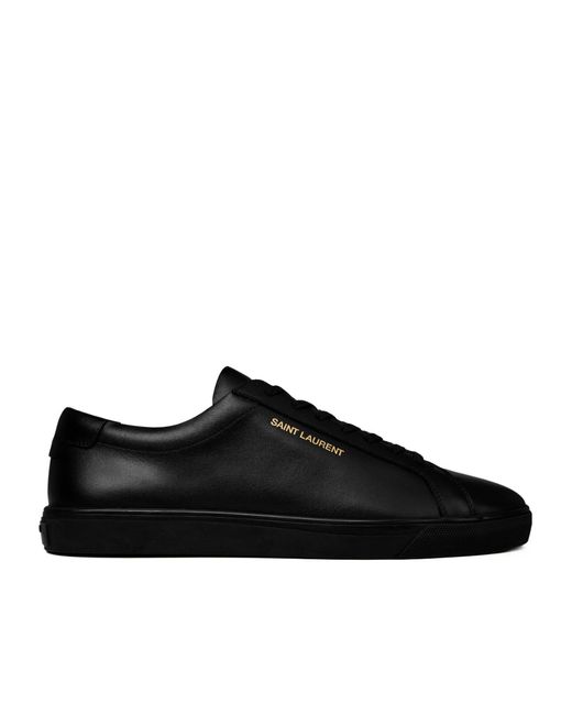 Saint Laurent Black Simple Sneakers for men