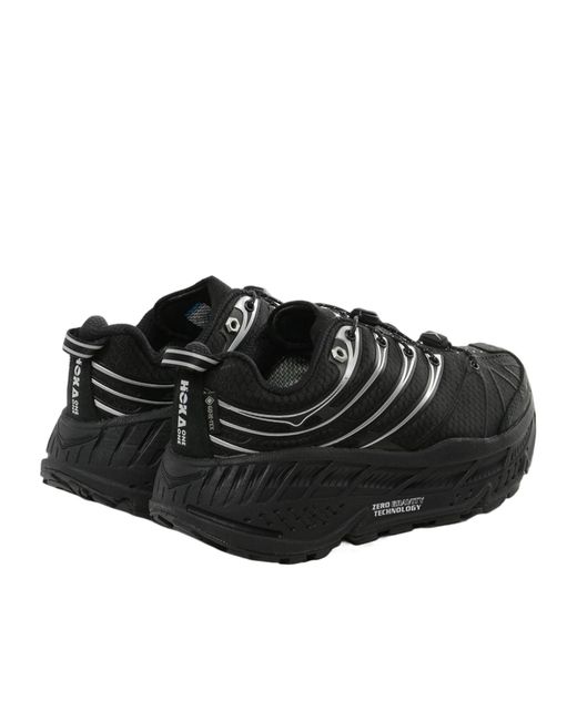 Hoka One One Black Stinson Evo Gtx Round Toe Sneakers for men