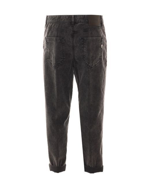 Dondup Black Belt Loop Jeans