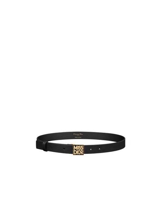 Dior White Miss Graffiti Belt
