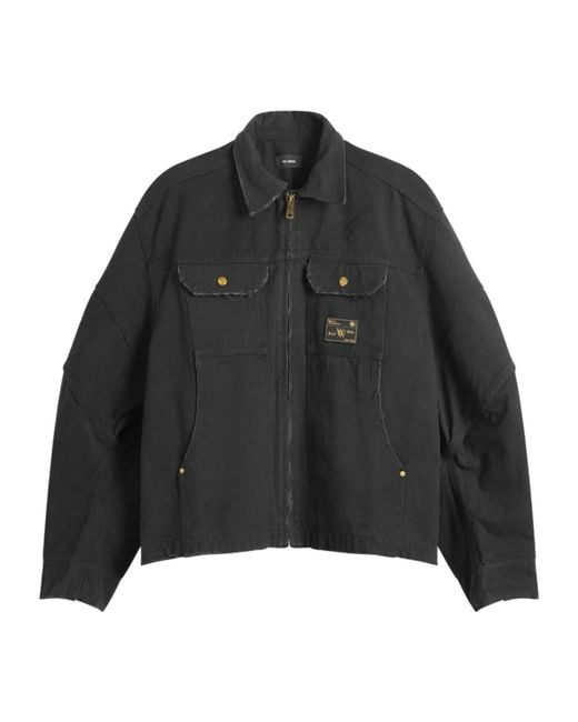 Willy Chavarria Black Zip-Fastening Jacket for men