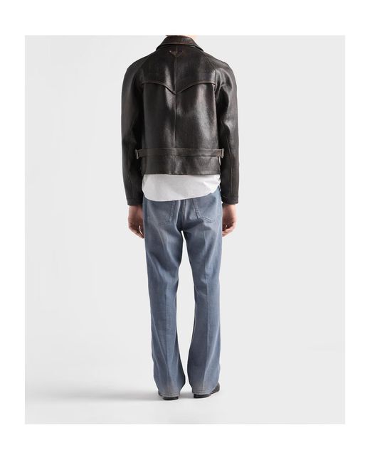 Prada Black Long-Sleeved Zip-Up Jacket for men