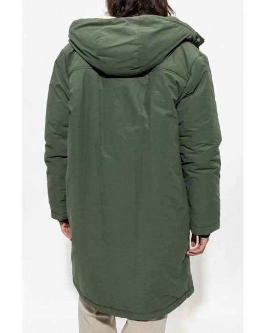 A.P.C. Green Wool-Blend Parka for men