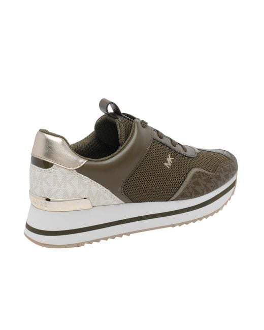 MICHAEL Michael Kors Brown Round-Toe Sneakers