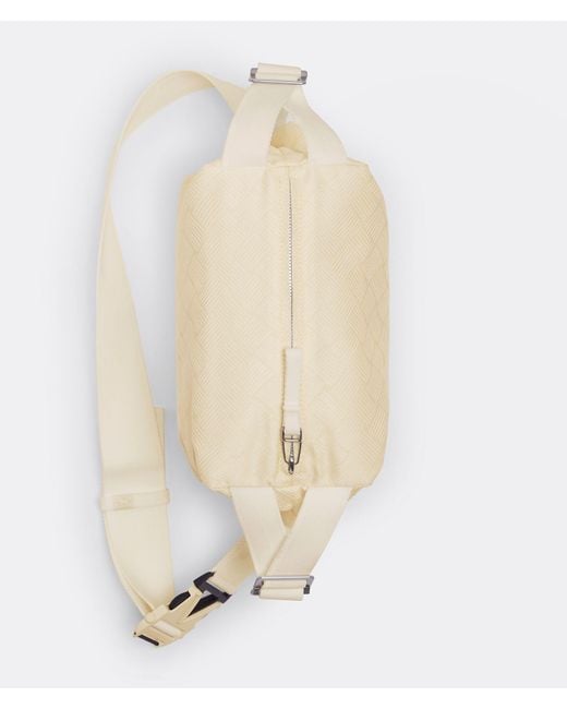 Bottega Veneta Natural Zip-Up Messenger Bag for men