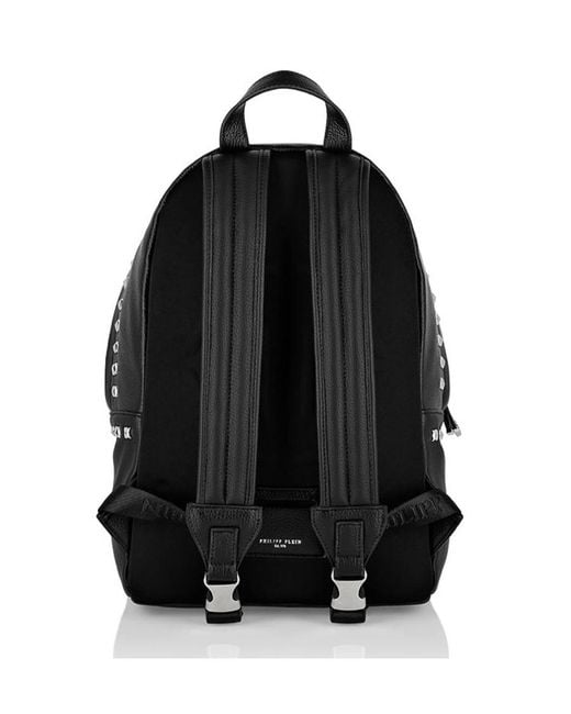 Philipp Plein Black Plein Star Studded Backpack