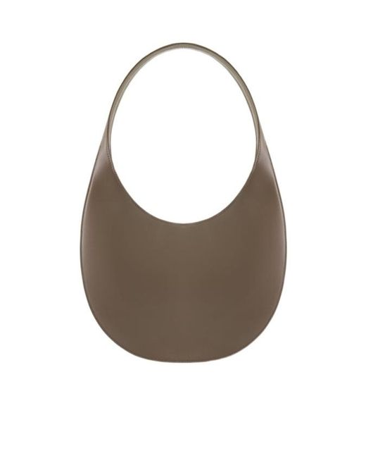 Coperni Gray Swipe Leather Shoulder Bag