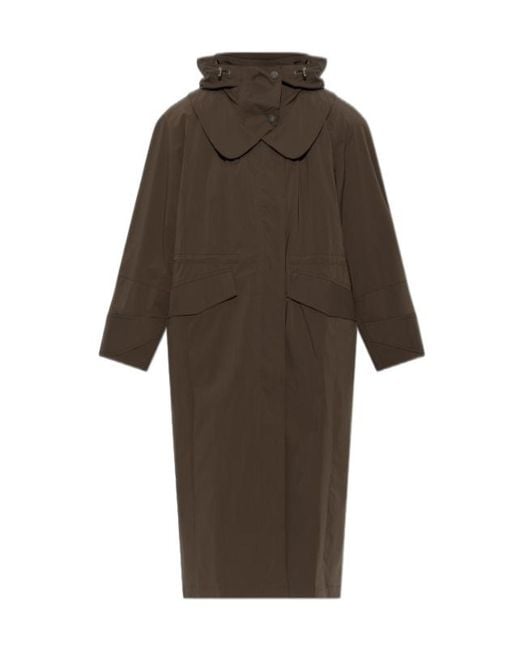 IRO Brown Long-Sleeved Trench Coat