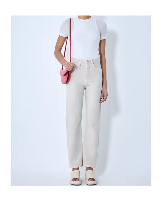 Jil Sander White Crewneck Fitted T-Shirt