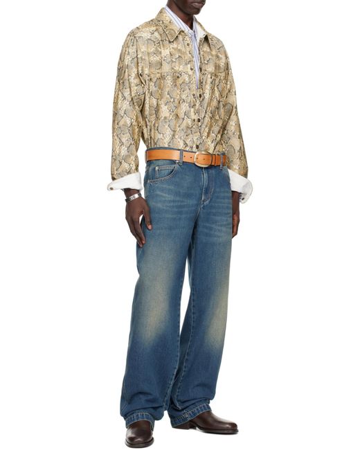 Isabel Marant Blue Jorje Straight-Leg Jeans for men