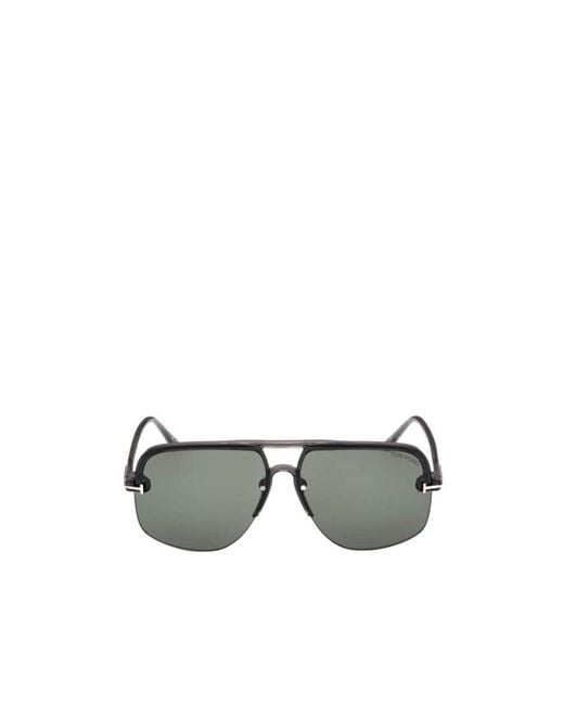 Tom Ford Metallic Logo Sunglasses for men