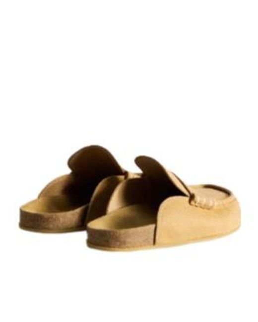 J.W. Anderson Brown Stitch Loafer Mules