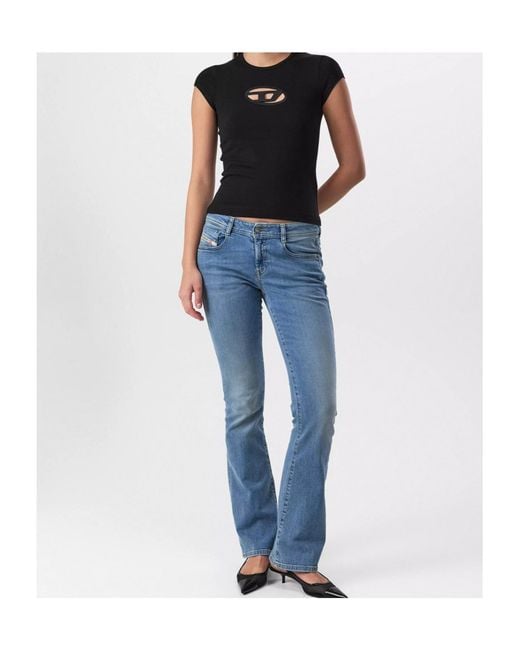 DIESEL Black T-Angie Oval D T-Shirt