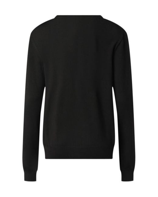 The Row Black Round-Collar And Long-Sleeved Sweater