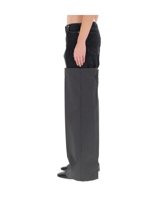 Jean Paul Gaultier Black The Logo Patch Gaiters