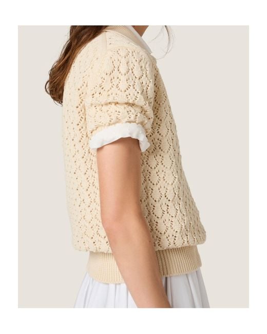 Miu Miu Natural Cotton Polo Shirt
