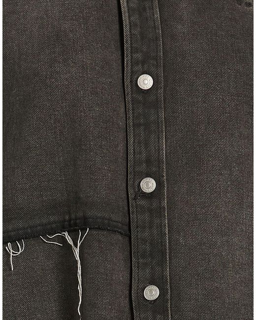MM6 by Maison Margiela Black Colored Denim Jacket