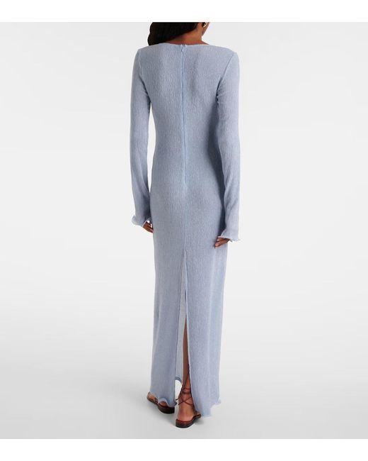 Magda Butrym Blue Floral Dress