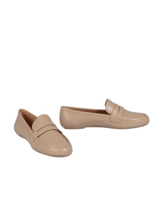 Gianvito Rossi Brown Slip-On Loafers