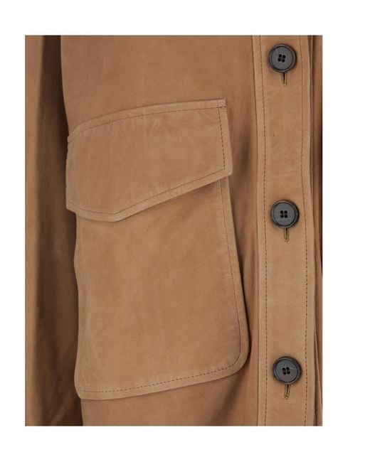 Arma Brown Button Patch Pocket Jacket