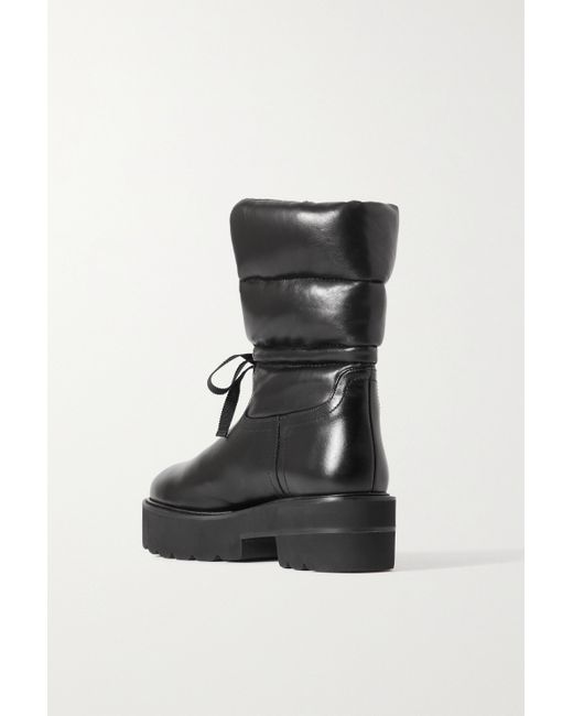 Stuart Weitzman Black Round Toe Boots