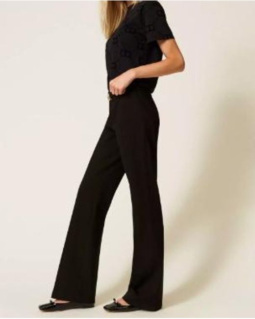 Twinset Black Knitted Trousers