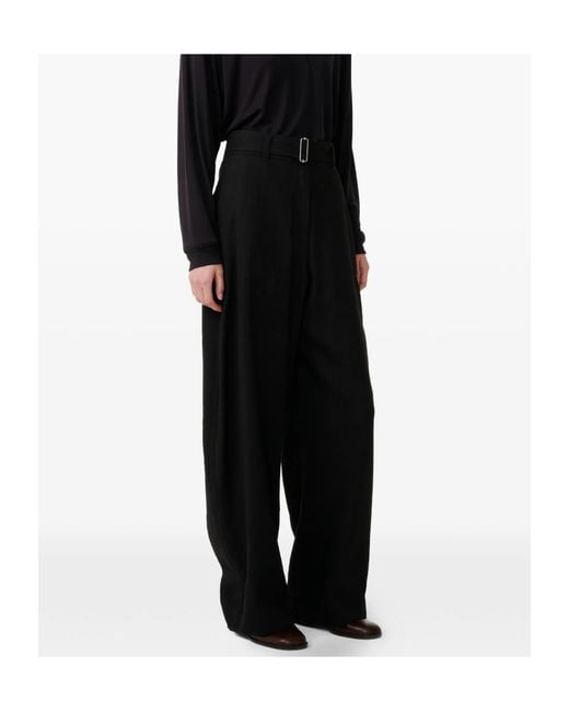 Studio Nicholson Black Belt Trousers