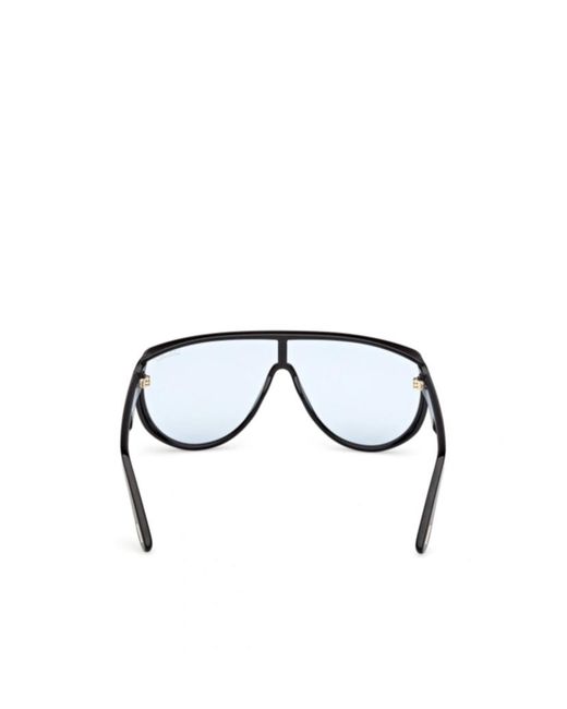 Tom Ford White Eyewear Photochromatic Achilles Mask Frame Sunglasses
