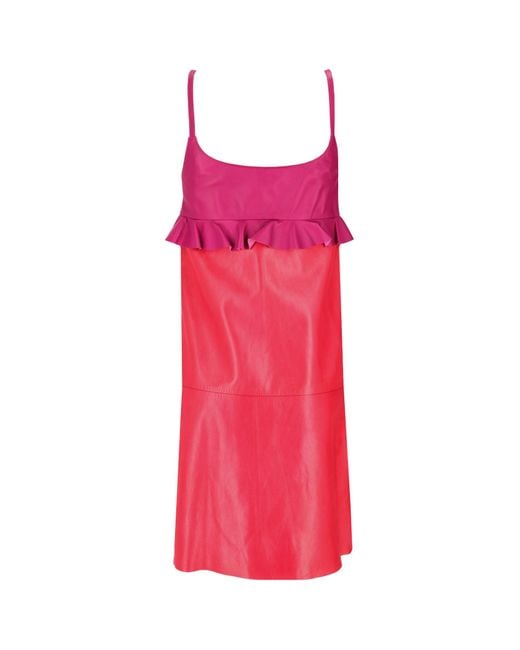Lela Rose Pink Shoulder Strap Dress