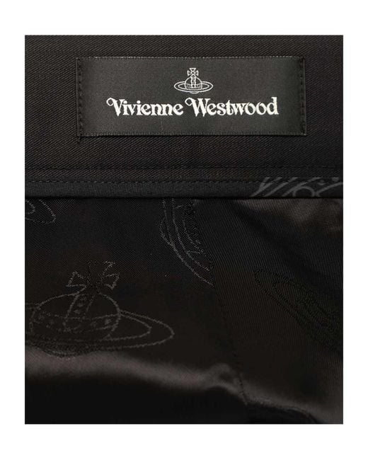 Vivienne Westwood Black Wide-Leg Trousers