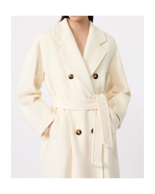 Max Mara Natural Madame Double-Breasted Belted Coat