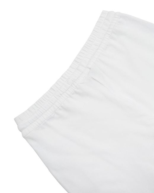 EA7 White Logo Printed Sweatpants for men
