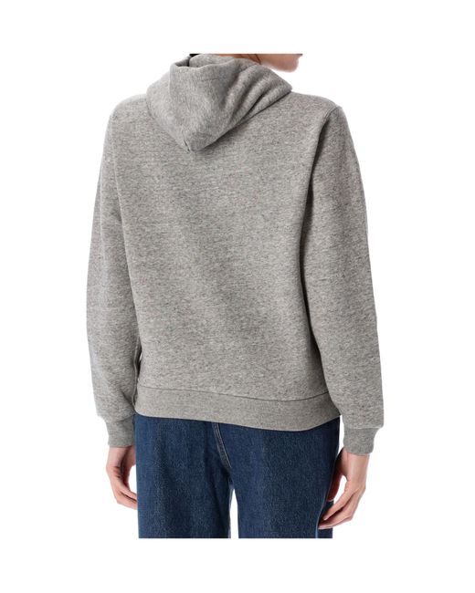 Polo Ralph Lauren Gray Full-Zip Drawstring Hoodie