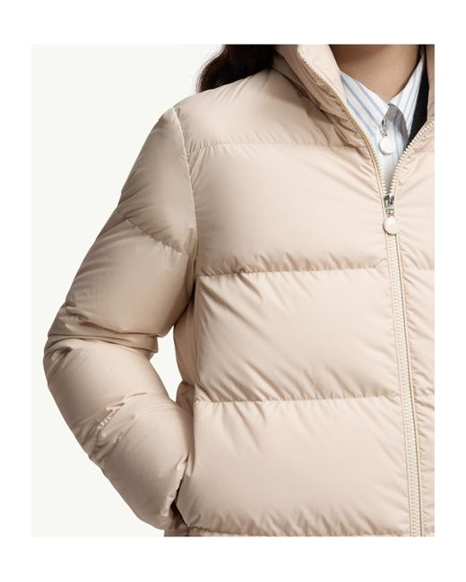 Moncler Natural Mauzun Zip-Up Puffer Jacket