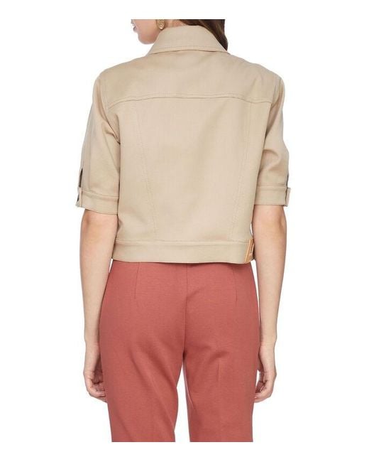 Max Mara Natural Short-Sleeved Shirt Casual Jacket