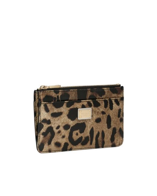 Dolce & Gabbana Multicolor Leopard Printed Medium Card Holder