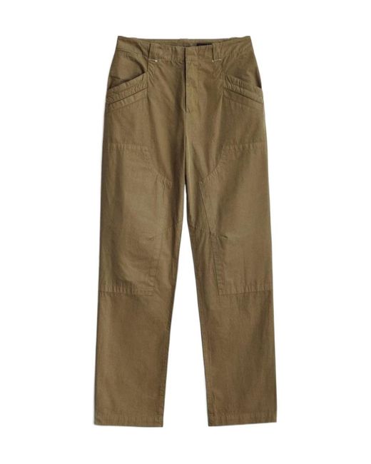 Rag & Bone Green Malia Overalls Casual Pants
