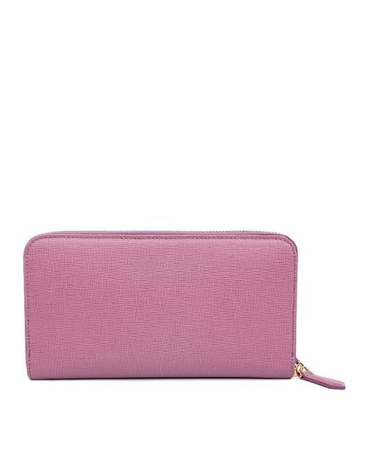 Fendi Purple Long Wallet