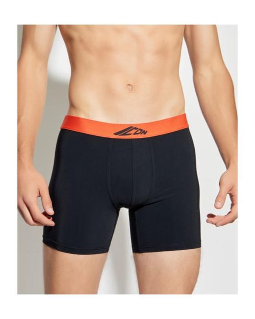 DSquared² Blue Patterned Swim Trunks for men