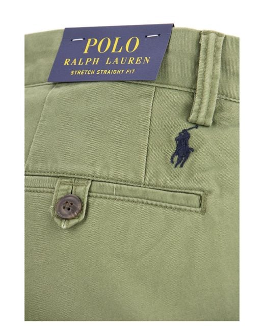 Polo Ralph Lauren Green Knee-Length Chino Shorts for men