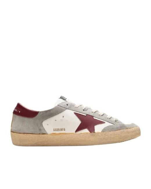 Golden Goose Deluxe Brand Brown Super-Star Penstar /Ice/Bordeaux' Sneakers for men