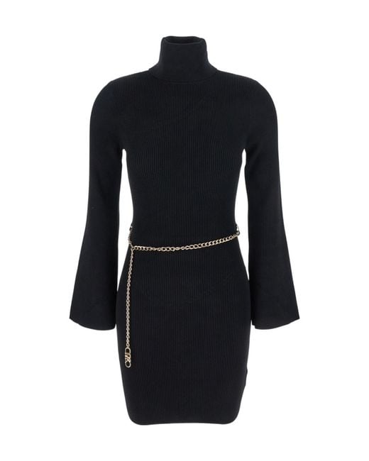 Michael Kors Black Michael Beltd Mini Dress