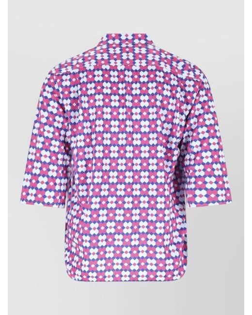 Comme des Garçons Blue Collared Shirt for men