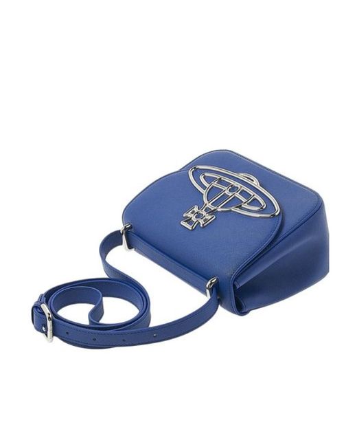 Vivienne Westwood Blue Logo Shoulder Bag