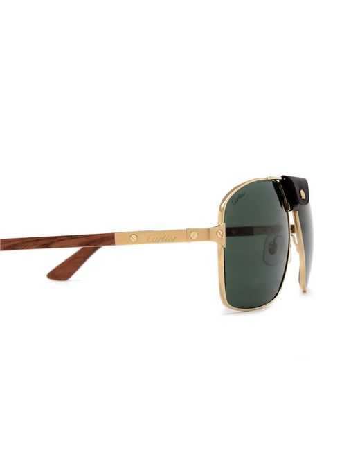 Cartier Green Logo Sunglasses