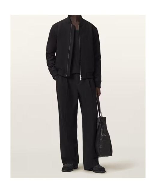 AllSaints Black Long-Sleeved Casual Jacket for men